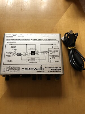 Roland Cakewalk / Edirol UA-25EX USB Audio Capture Interface 24Bit / 96kHz 