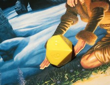 GameScience - Ugly Dice - Opaque - gelb- w10 - zehnseitig - RPG W&uuml;rfel