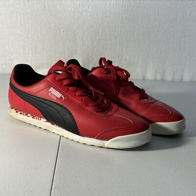 Puma Mens Scuderia Ferrari X Roma 306542-02 Red Casual Shoes Sneakers Size  11