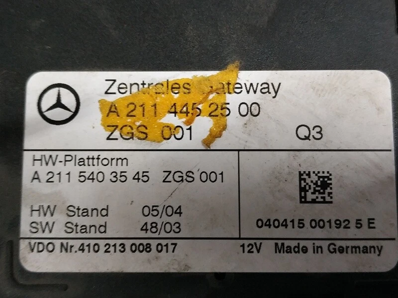 A2114452500 módulo electronico para MERCEDES-BENZ CLASE E (W211) FAMILIAR 418779 - Imagen 2 de 4