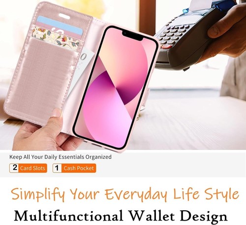 Case For iPhone 12 Pro Max,12 Mini, 12, 12 Pro Leather Card Wallet Magnetic Flip - Afbeelding 31 van 47
