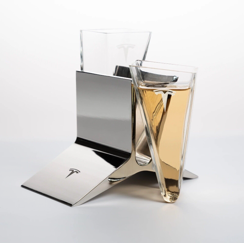 Tesla Tequila Bottle Sipping Glasses Shot glass Limited Edition FAST SHIP