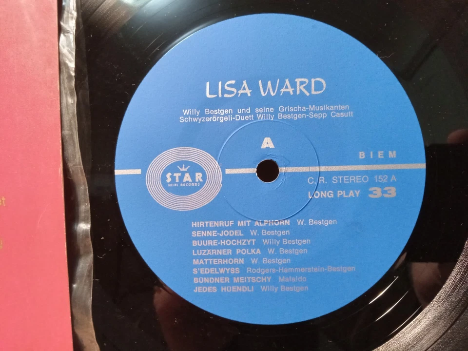 *Autographed* LISA WARD Swiss Folkmusic and Yodeling, LP NM Star Stereo CRST 152 Foto 2 de 4