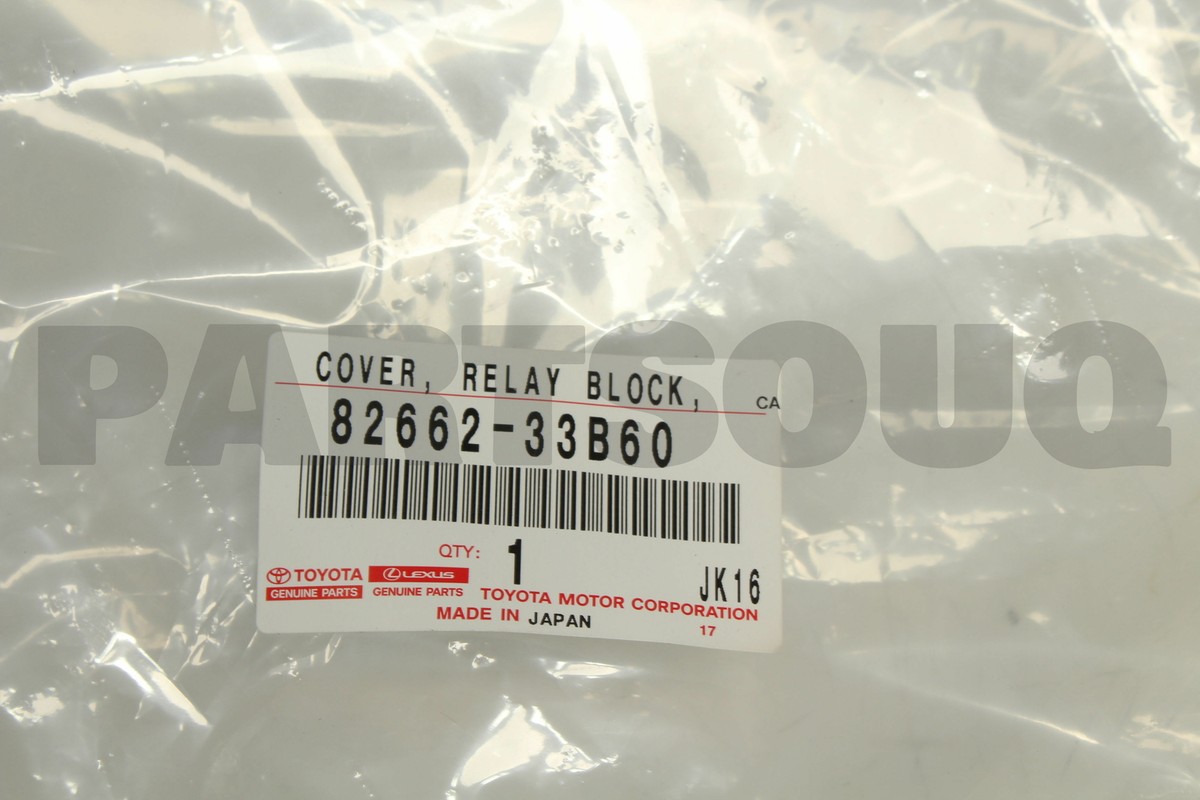 8266233B60 Genuine Toyota COVER, RELAY BLOCK 82662-33B60 | eBay