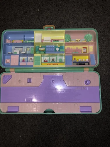 Vintage Polly Pocket High Street Money Box Bluebird 1989
