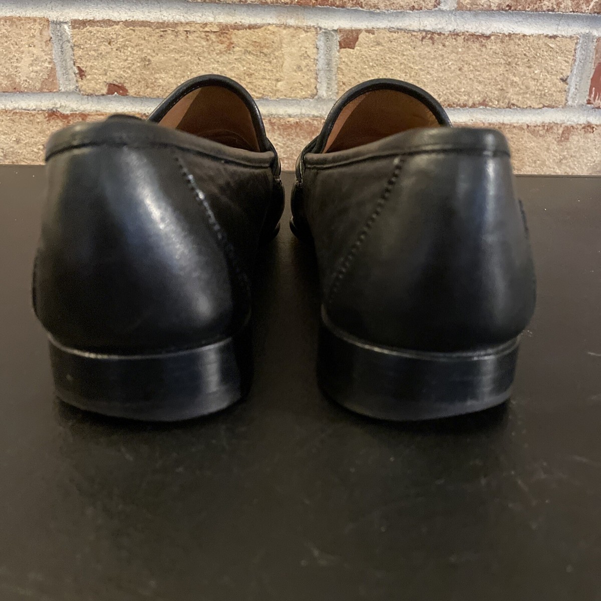 Allen Edmonds Urbino Mens Black Leather Tassel Loafers Size US 10 D Italy Allen Edmonds URBINO Italian Tassel Loafers Black Leather  main image 2