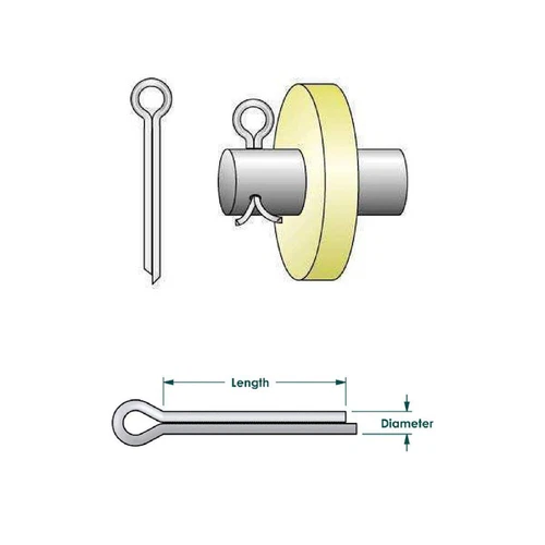 150-tlg Splinte Sortiment Gerade Sicherungssplinte Splint Set Sicherungsstifte - Bild 4 von 12
