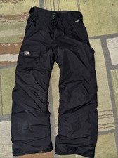 The North Face Hyvent Black Snowboard Ski Snow Pants Boys Medium - Excellent