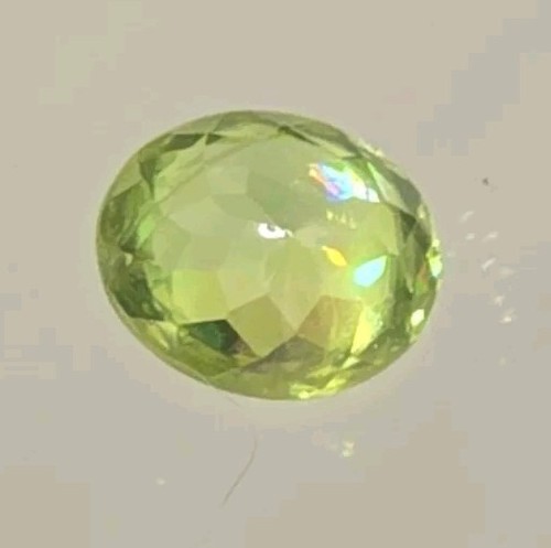 Gorgeous! .86ct SI Oval Cut 6x5mm Yellow Green Natural Sphene Titanite! - Picture 6 of 9