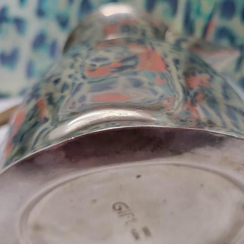 Vintage gehämmerter Silberkrug mit Horngriff Made in Mexico sehr seltenes Stück - Bild 20 von 24