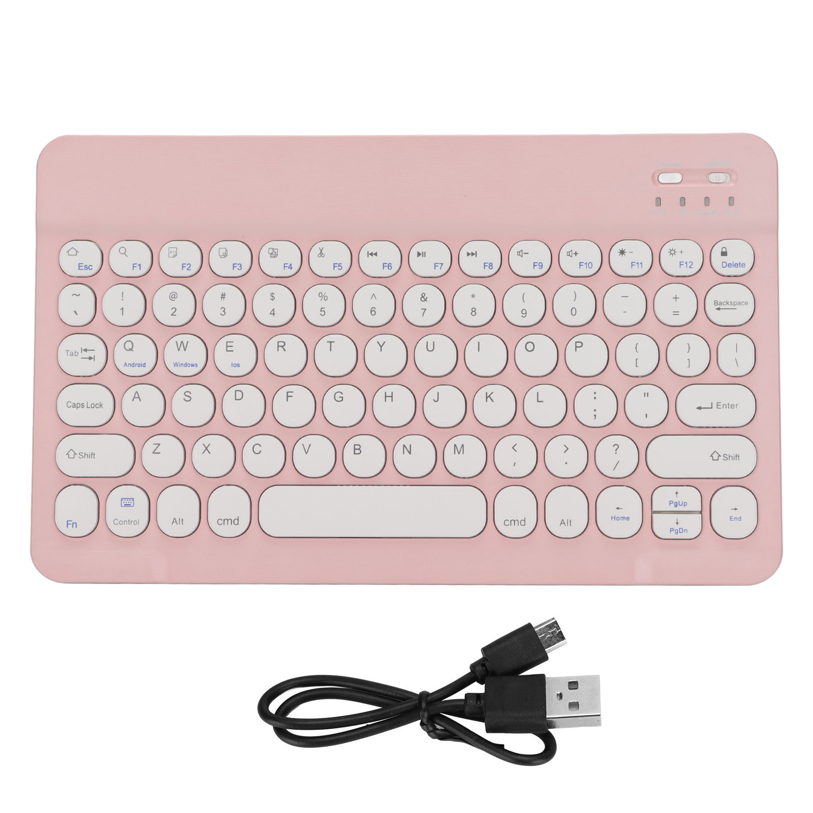 (Pink) Wireless Keyboard Universal Multi Device Keyboard Wireless eBay