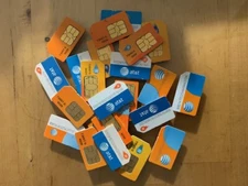 AT&T, Expired, unused SIM cards, Batch of 25 