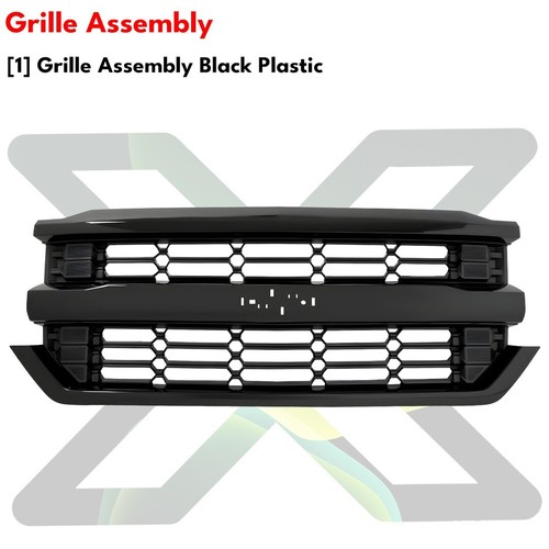 Front Bumper Primed & Headlights Assembly Kit For 2016-2018 Chevy Silverado 1500 - Picture 5 of 11
