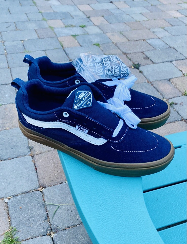 Vans Kyle Walker Pro Skateboard Shoes Mens Sz 11 Blue/Gum PopCush