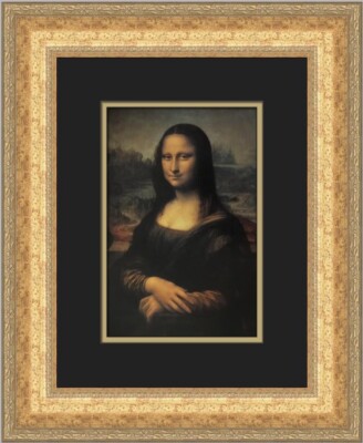 Leonardo Da Vinchi Portrait of Mona Lisa Custom Framed Print