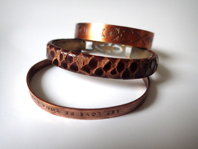 3 vintage  Armbänder, Armspange, Konvolut, Set