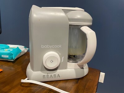 BEABA Babycook Solo 4 in 1 Homemade Baby Food Maker Cooker Processor Grey WORKS