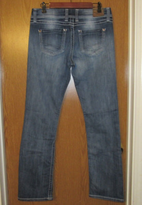 BKE Buckle Brand sz 31L (32 X 31.5'') ''Sabrina'' Boot Cut Med Stretch Denim Jeans