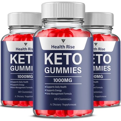 (3 Pack) Health Rise Keto ACV Gummies, HealthRise Premium Gummy (180 Gummies)
