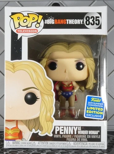 PENNY WONDER WOMAN Con EXCLUSIVE Funko Pop! 835 w/Protector Big Bang Theory