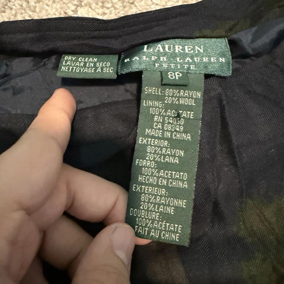 Falda envolvente vintage Lauren Ralph Lauren Oxfordshire Castle Country talla 8p lana Foto 2 de 4