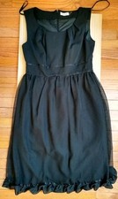 great condition size 8 Calvin Klein fit & flare dress, black, see-thru on opaque