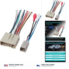 NuIth Car Radio Wiring Harness with RCA Plug Compatible with Selected 2003-20...