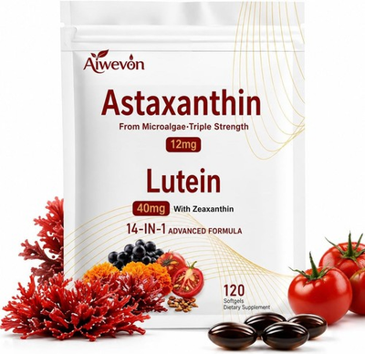 #ad 14 in 1 Astaxanthin 24mg amp; Lutein 40mg with Zeaxanthin Supplements $14.29