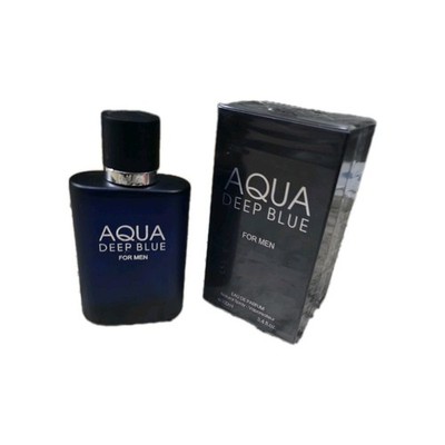 Aqua Aqua Deep Blue for Men Eau de Parfum Spray, Deep Blue Scent 3.4 fl oz