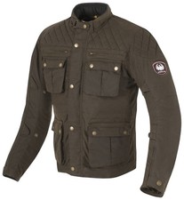 Merlin Edale Wax Cotton Motorcycle Jacket Olive