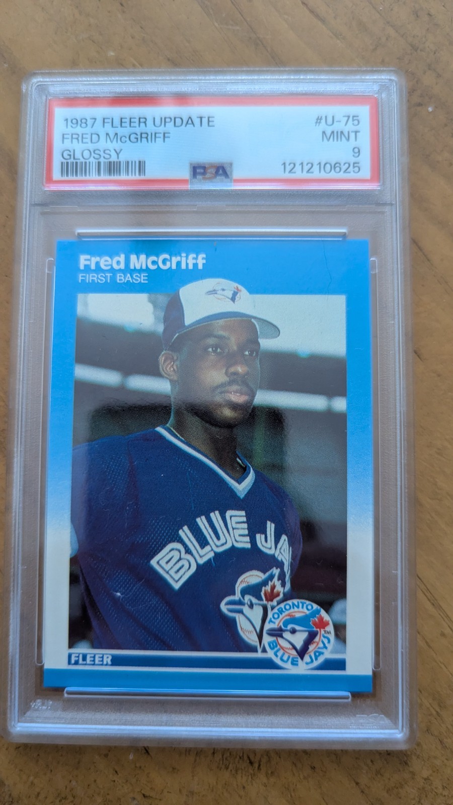 1987 Fleer Update - Fred McGriff #U-75 Collector's Edition Glossy - PSA 9
