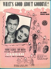 Harold ARLEN & Leo Robin - WHAT&rsquo;S GOOD ABOUT GOODBYE?: Casbah - Yvonne DeCarlo