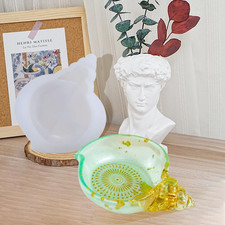 Conch Shell Box Resin Mold,Jar Tray Silicone Mold,Sea Snail Jewelry Storage E...