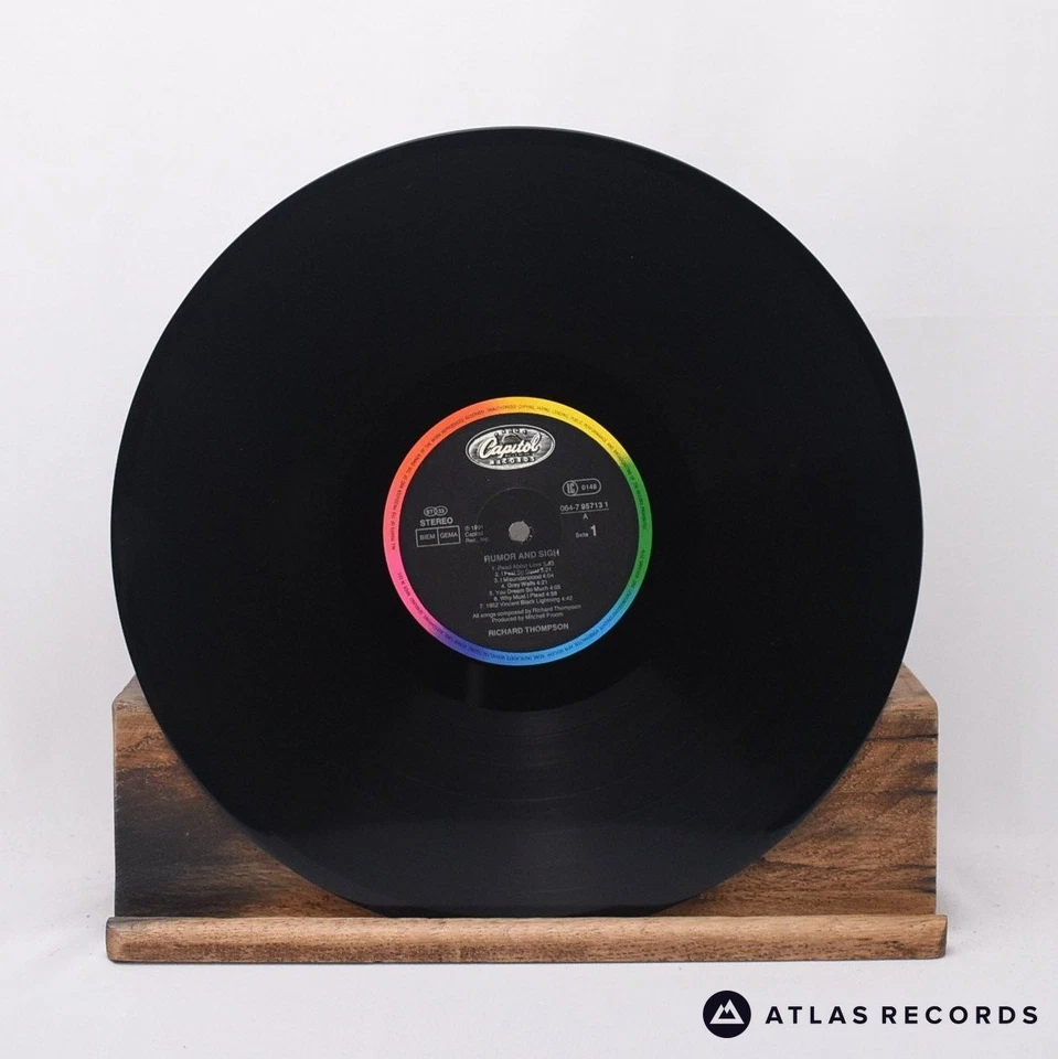 Richard Thompson Rumor And Sigh A1 B1 LP Album Vinyl Record - NM/EX - Image 4 of 4