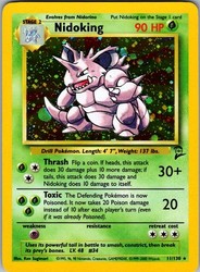 Nidoking 11/130 Base Set 2 Holo Rare