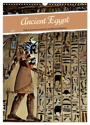 Ancient Egypt - Digital Artwork created by Artificial Intelligence (Wall Calenda