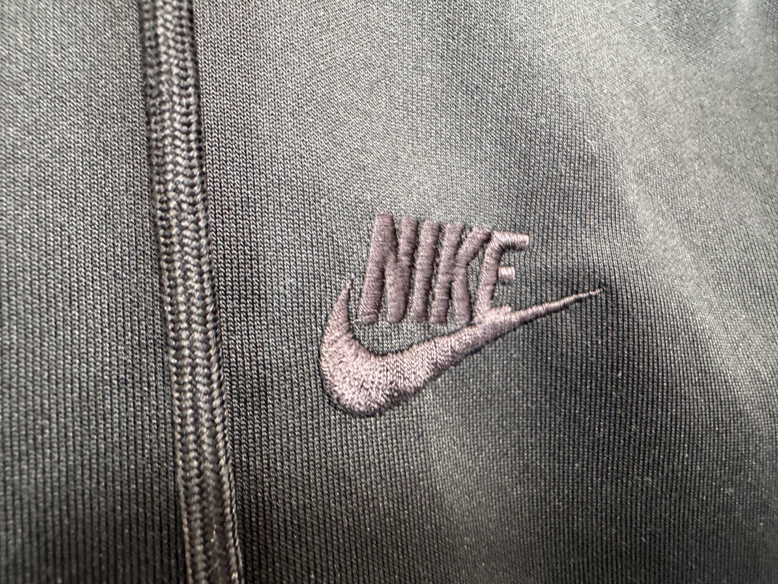 SACAI X NIKE Felpa Nike con cappuccio uomo taglia Mesium nera full zip nastro logo felpa track jacket