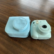 Fujifilm Instax Mini 9 - Mint Green Instant Film Camera With Case Tested-Working