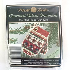 Mill Hill Charmed Mitten Ornament Counted Glass Bead Kit MHCM7 WARM WOOLY