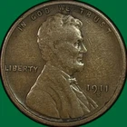 1911-S Lincoln Wheat Cent Very Fine VF Coin #40045