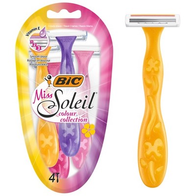 BIC Miss Soleil Colour Collection Rasierer Damen Colour Collection Triple Blade