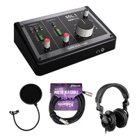Solid State Logic SSL 1 USB-C Audio Interface w/ PopFilter, XLR & Headphones KIT