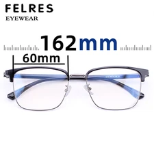 162mm XXL Large Frame Reading Glasses Anti Blue Light Square Presbyopic Glasses