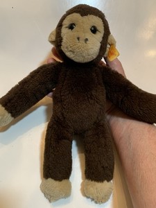 Steiff Koko plush monkey brown tan 10"