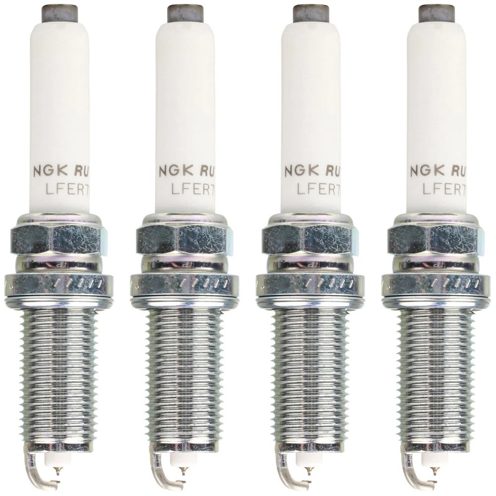 NGK 95125 Set of 4 Ruthenium HX Spark Plugs Gap 0.032 For Audi Porsche VW L4