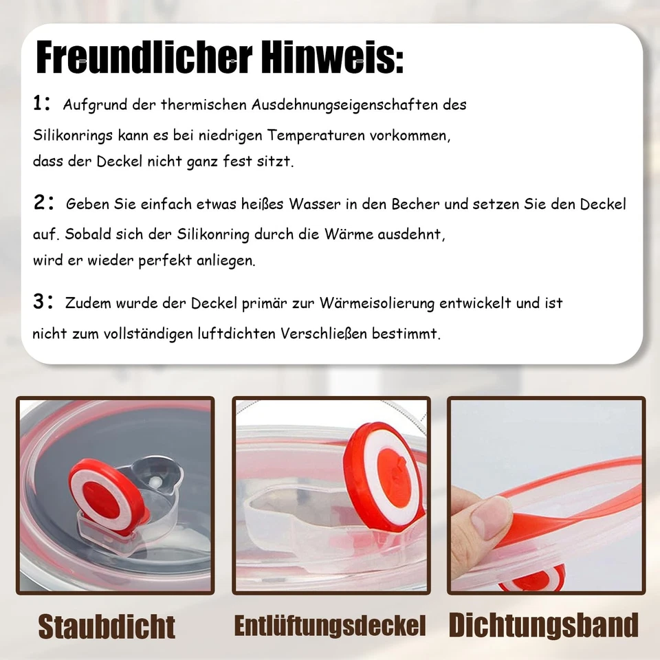 Groß Tasse Keramik, 700ml Groß Müslischalen mit Henkel, Salat Schale, Große T... - Bild 4 von 4