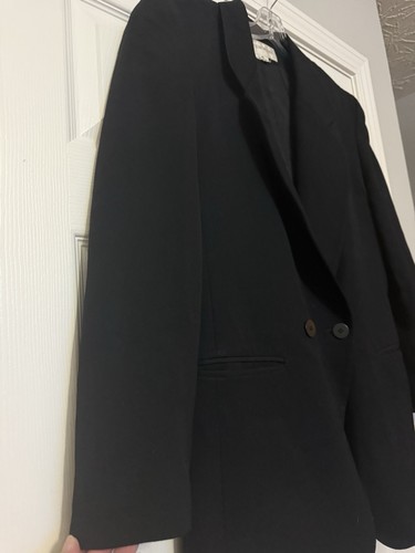 Jones New York schwarzer Wollblazer Jacke Gr. 10 Taschen, klassisch - Bild 3 von 9