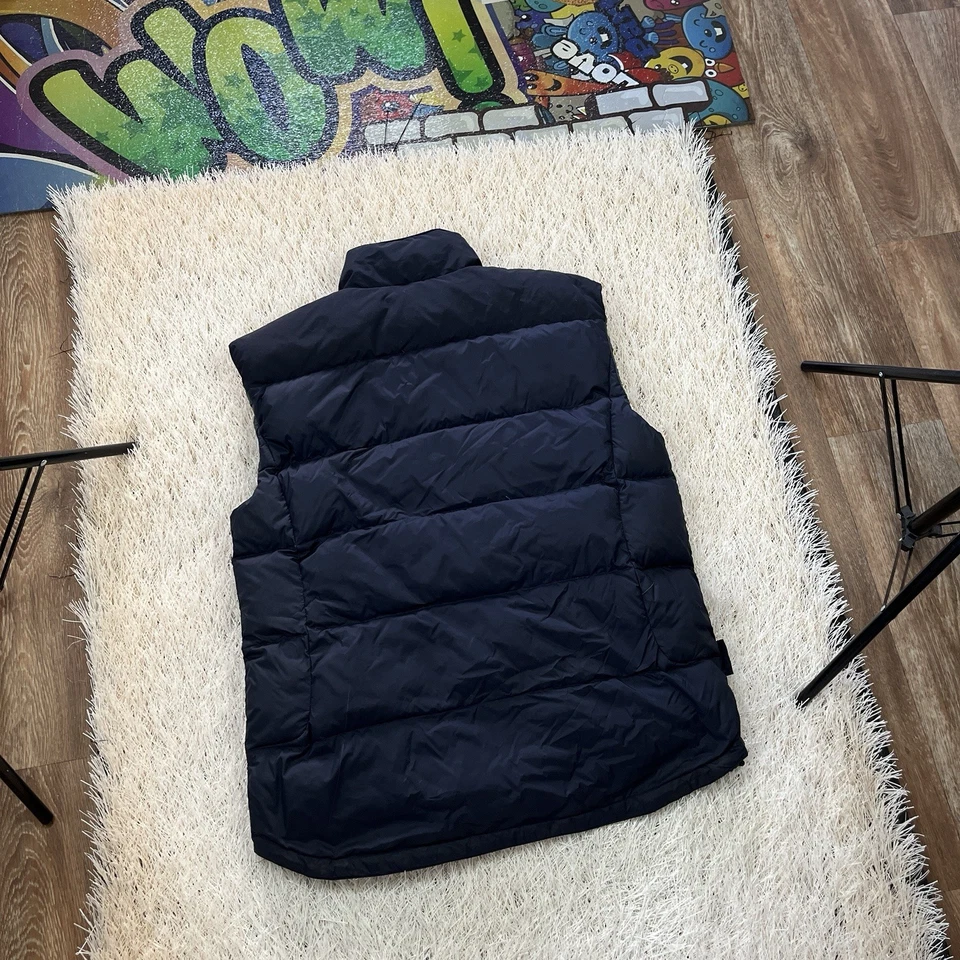 Chaleco acolchado vintage Rab Down chaqueta para hombre talla grande Hyperlite negro raro Foto 2 de 4