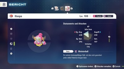   Non-Shiny Hoopa | Level 100  | 6IV Max DV  Pokemon Legenden ZA  