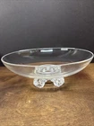 Steuben Vintage Mid Century Crystal Art centerpiece footed bowl 10.5”